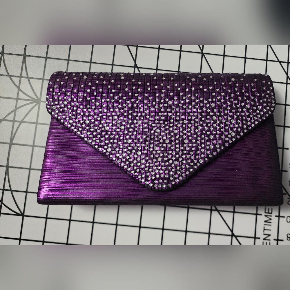 Elegant Purple Clutch Bag